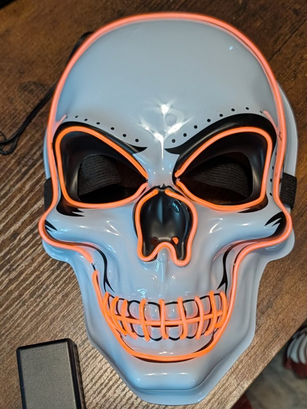 Plastic Light up Halloween Mask